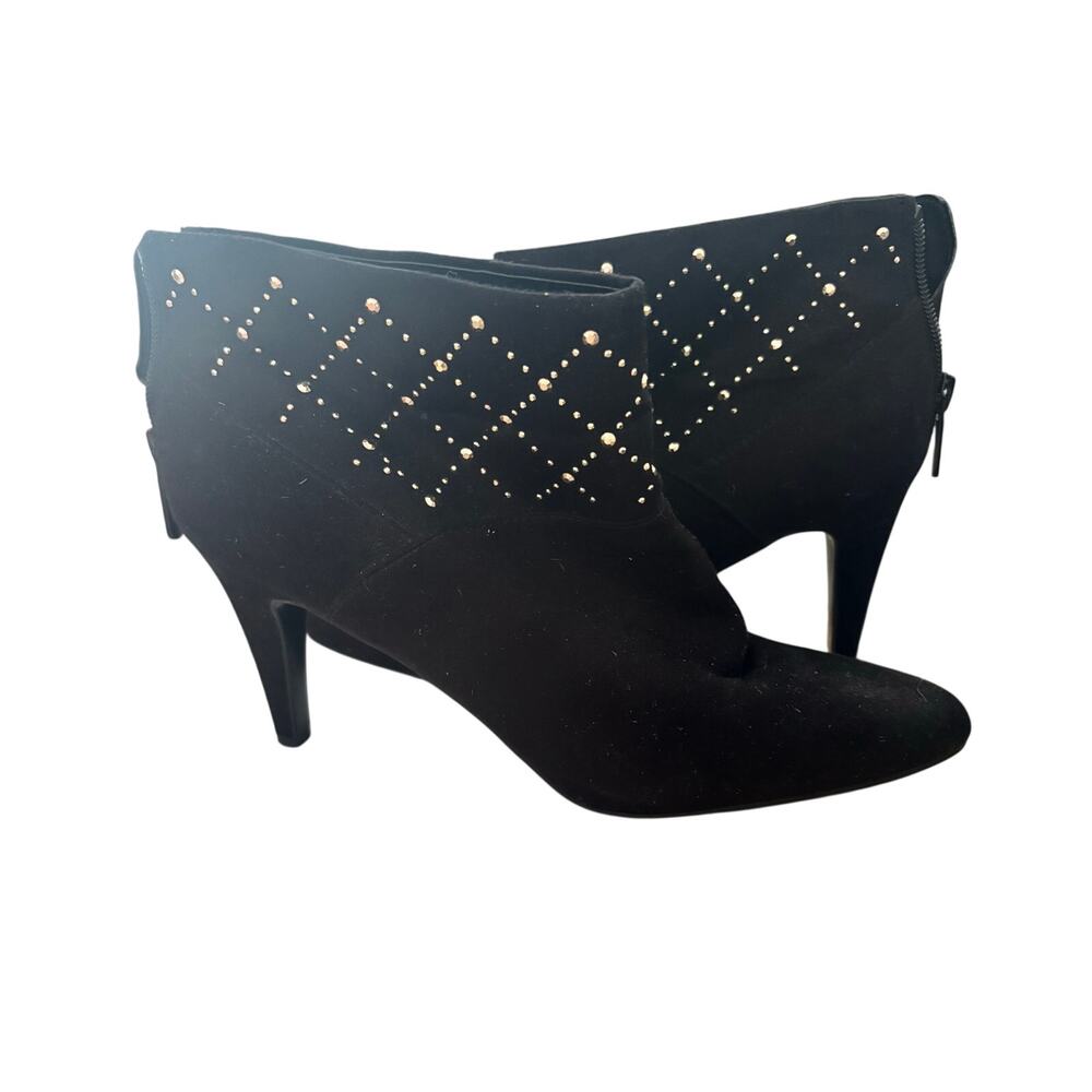 Chic Predictions Faux Suede Heel Booties - Size 7.5